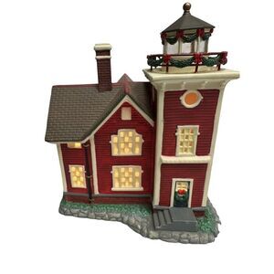 Harborside Village Lighted House Lighthouse Connecticut Christmas Village